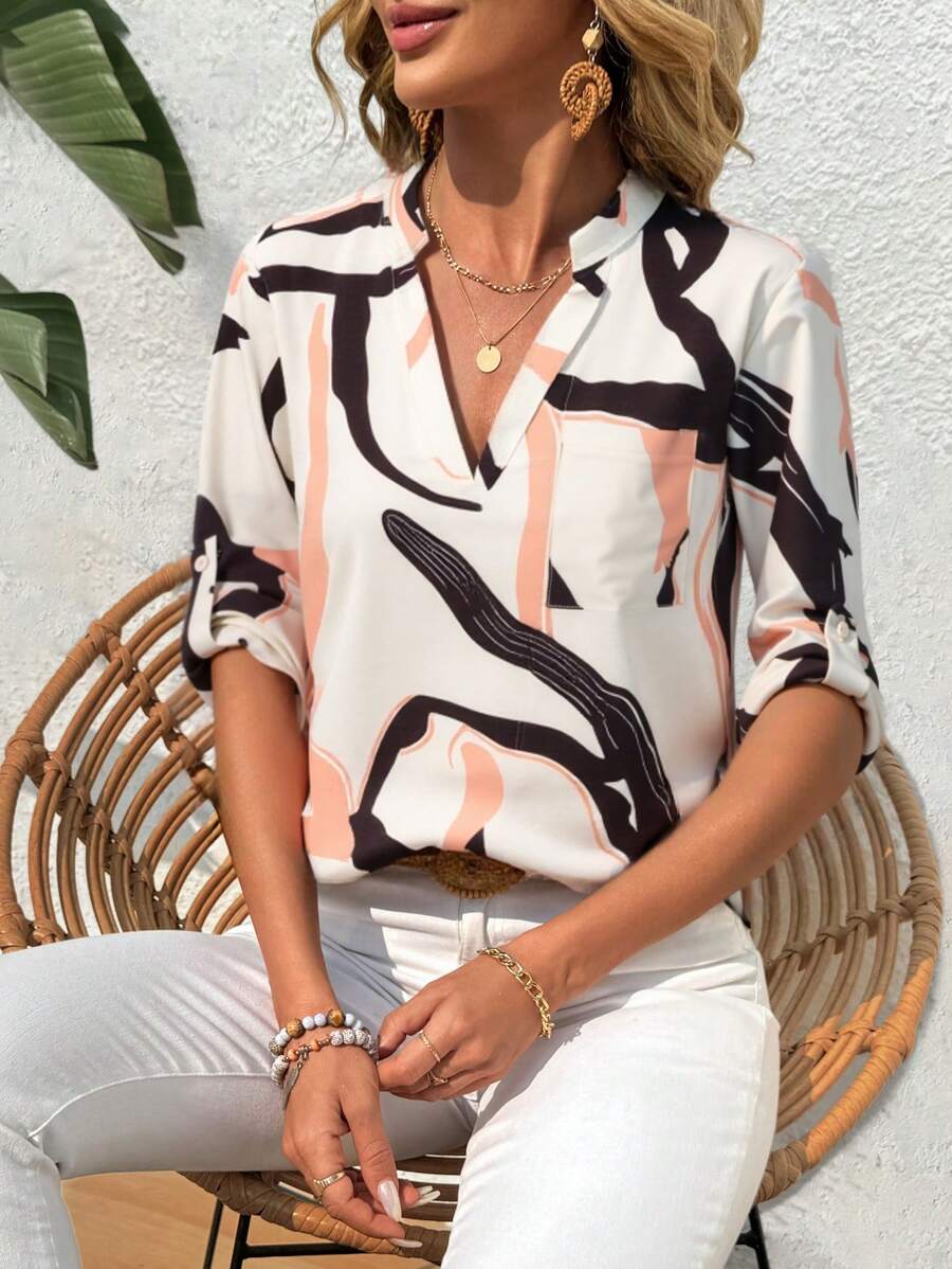 Emery™ | Elegante Blumenbluse