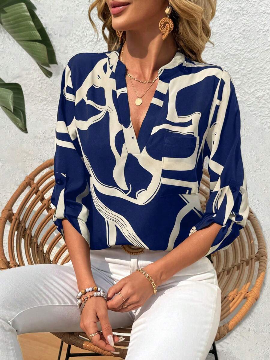 Emery™ | Elegante Blumenbluse