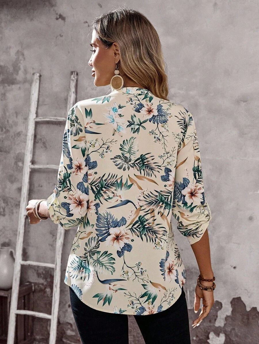Emery™ | Elegante Blumenbluse
