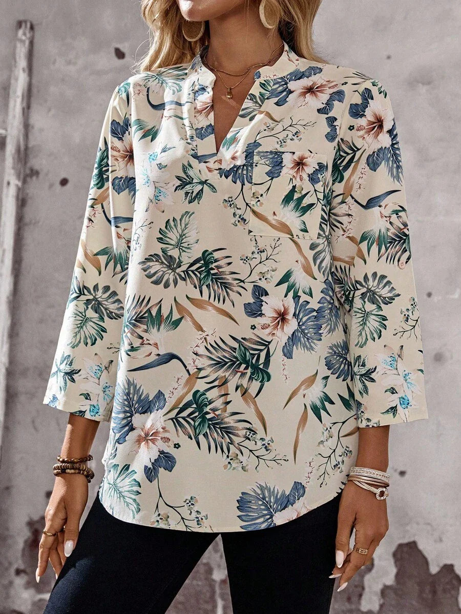 Emery™ | Elegante Blumenbluse