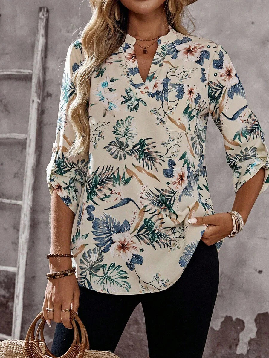 Emery™ | Elegante Blumenbluse