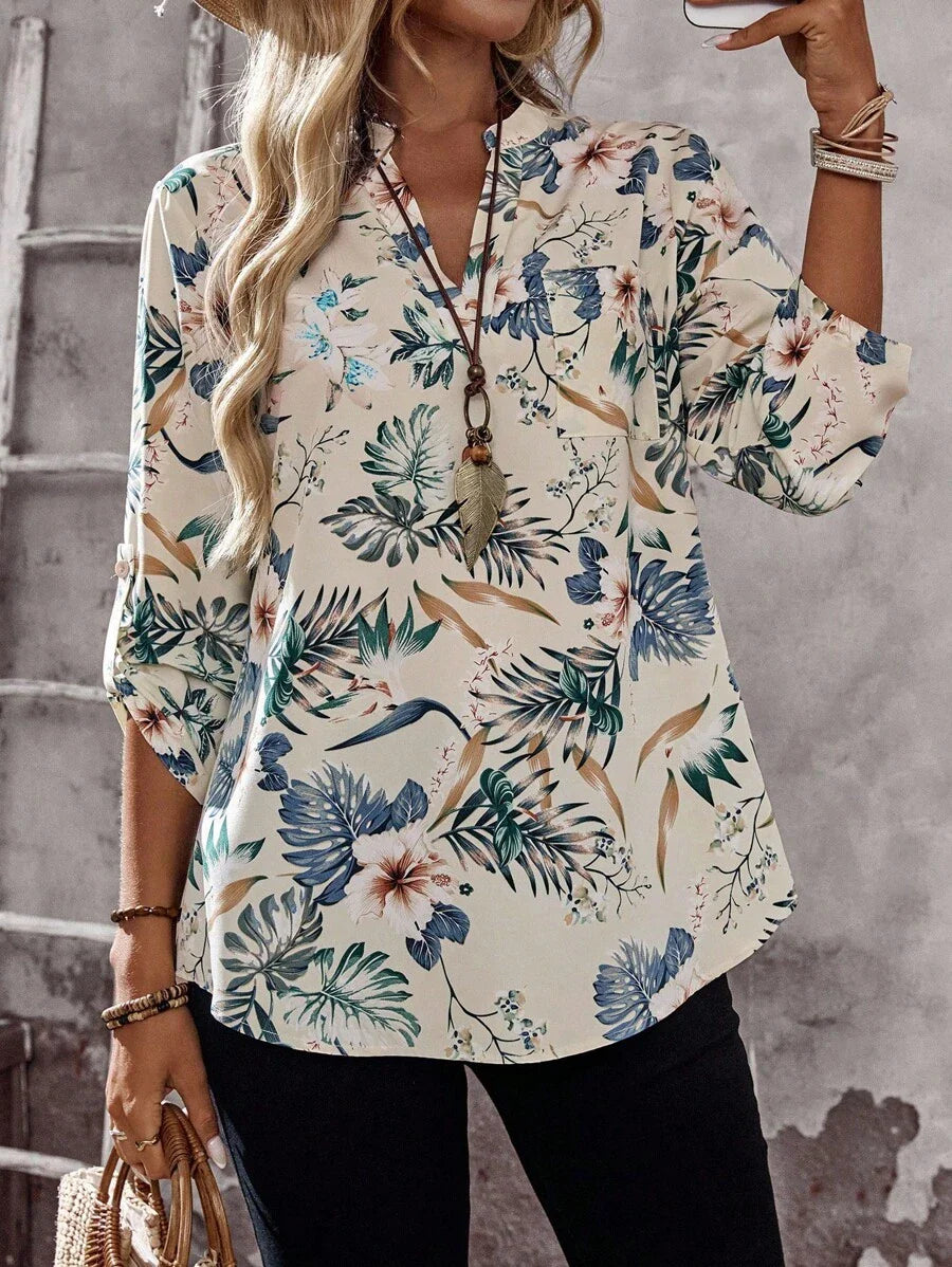 Emery™ | Elegante Blumenbluse