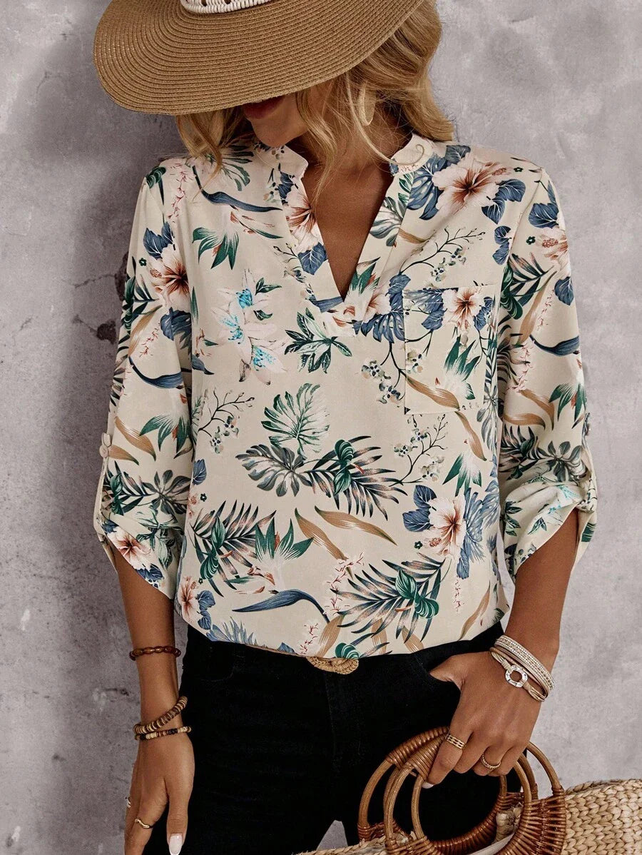 Emery™ | Elegante Blumenbluse