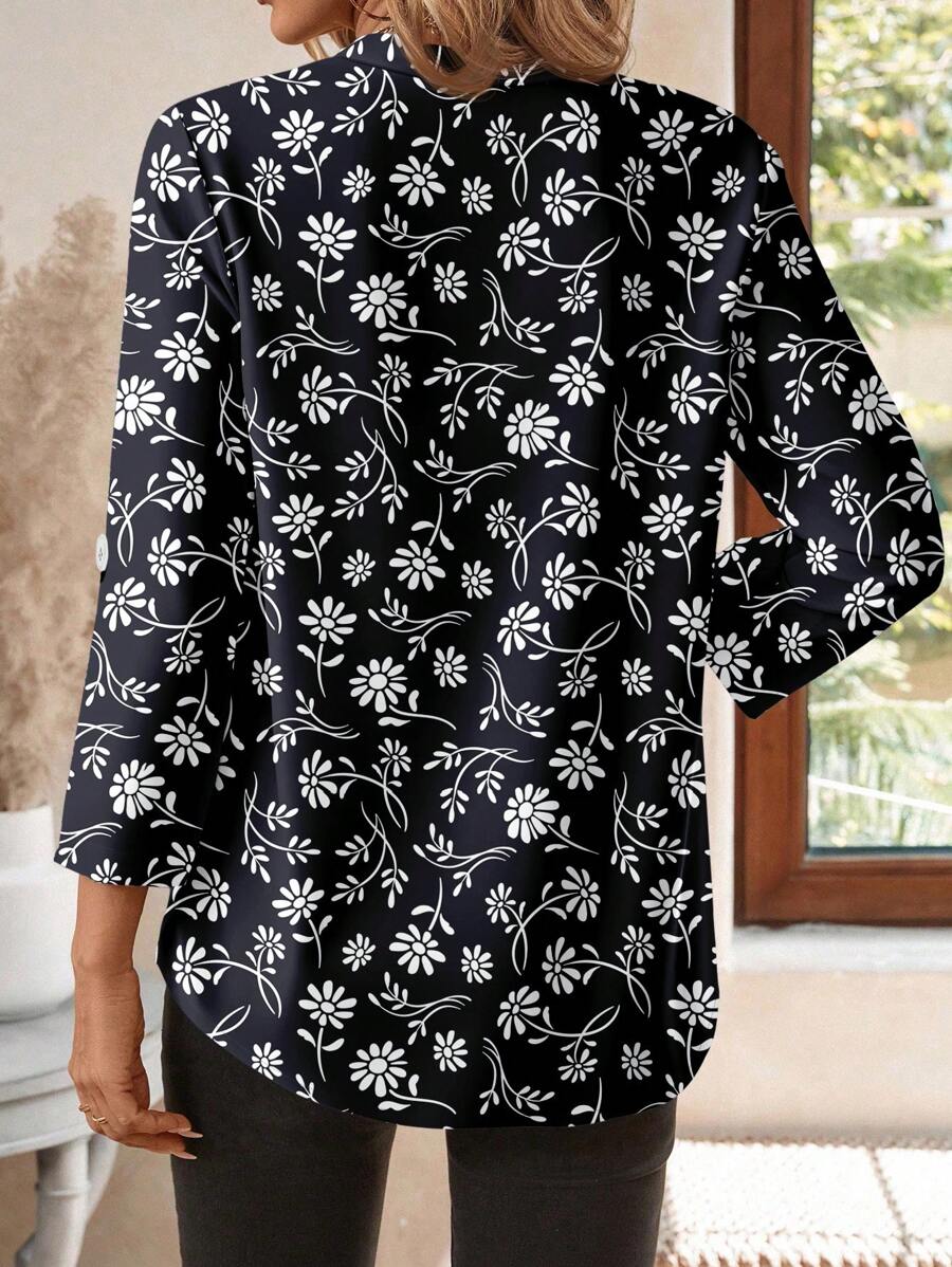 Emery™ | Elegante Blumenbluse