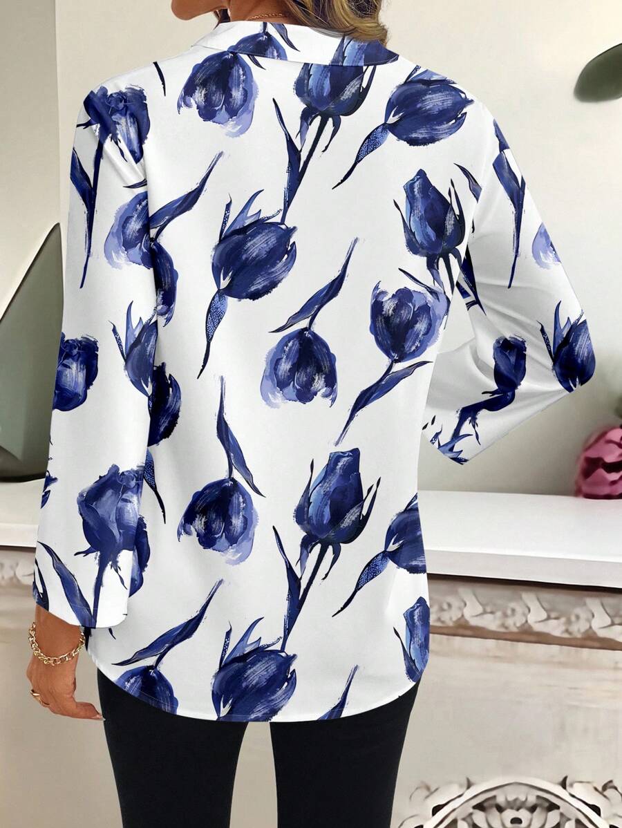 Emery™ | Elegante Blumenbluse