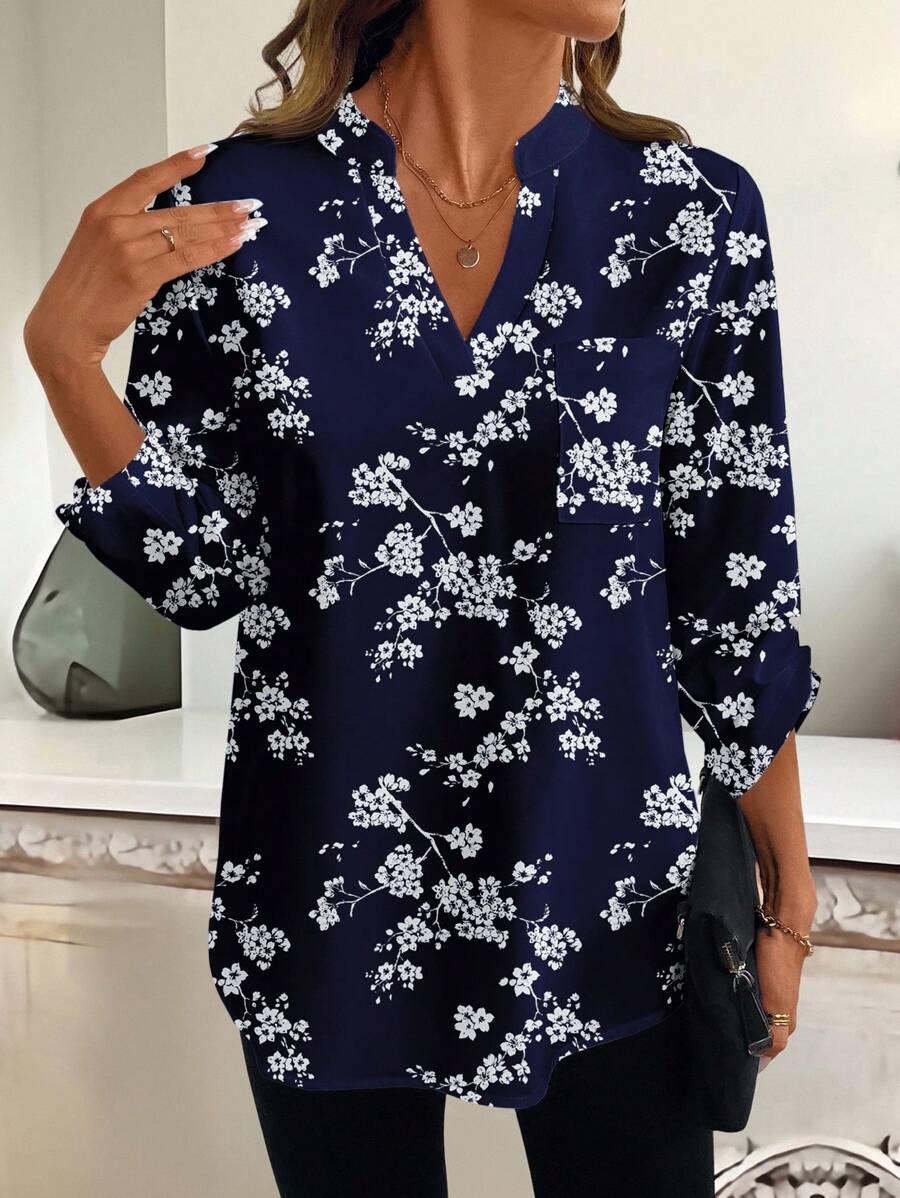 Emery™ | Elegante Blumenbluse