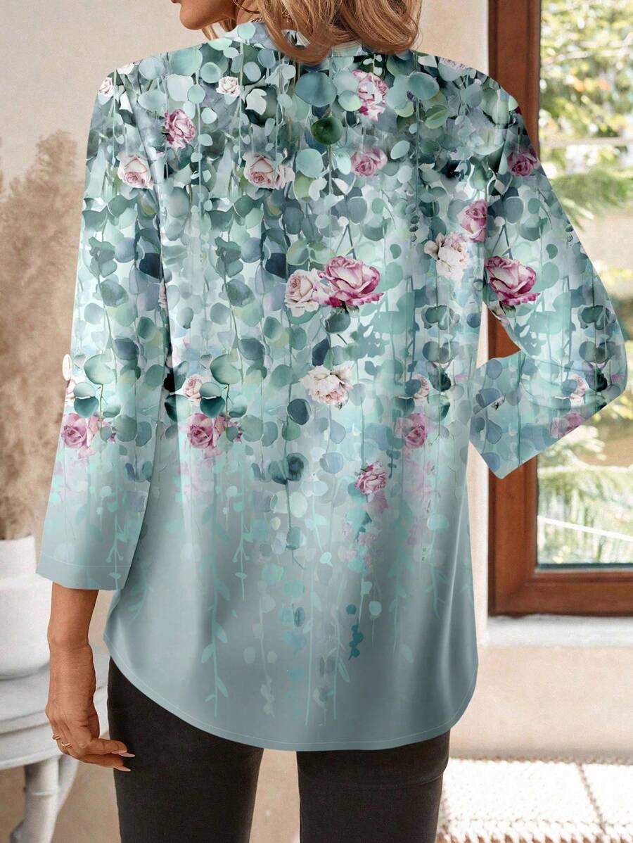 Emery™ | Elegante Blumenbluse