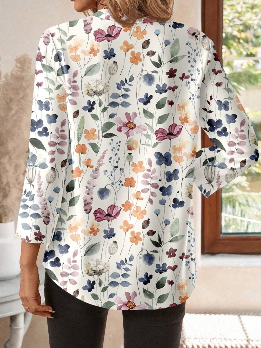 Emery™ | Elegante Blumenbluse