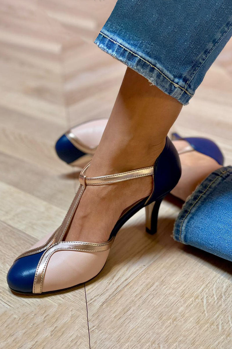 Alessia™ | Elegante und bequeme T-Strap-Pumps