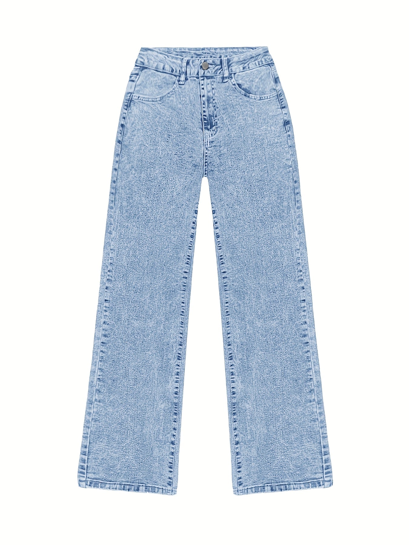 Elia™ | Damen Jeans mit weitem Bein und elastischem Material