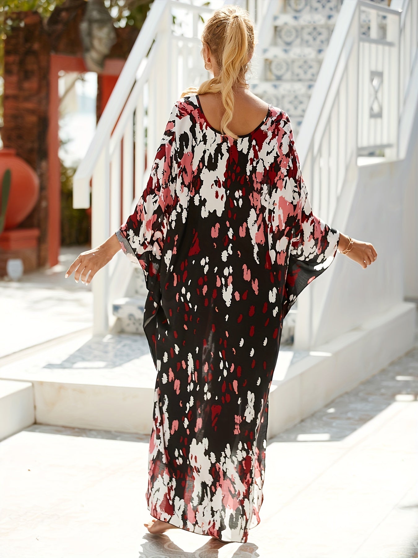 Allegra™ | Elegantes Tropenkleid aus Baumwolle und Bambus