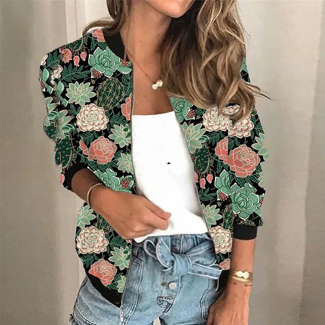 Celia™ | Elegante und Bequeme Bedruckte Jacke
