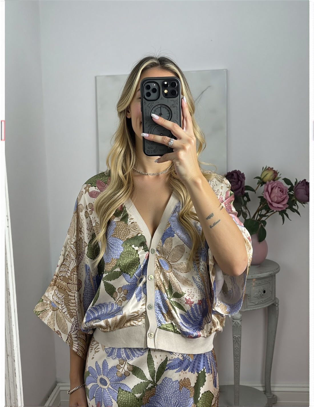 Usha™ | Elegantes Kleid mit floralem Muster