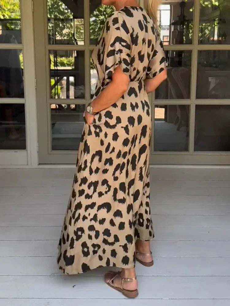 Janice™ | Maxikleid mit Leopardenmuster