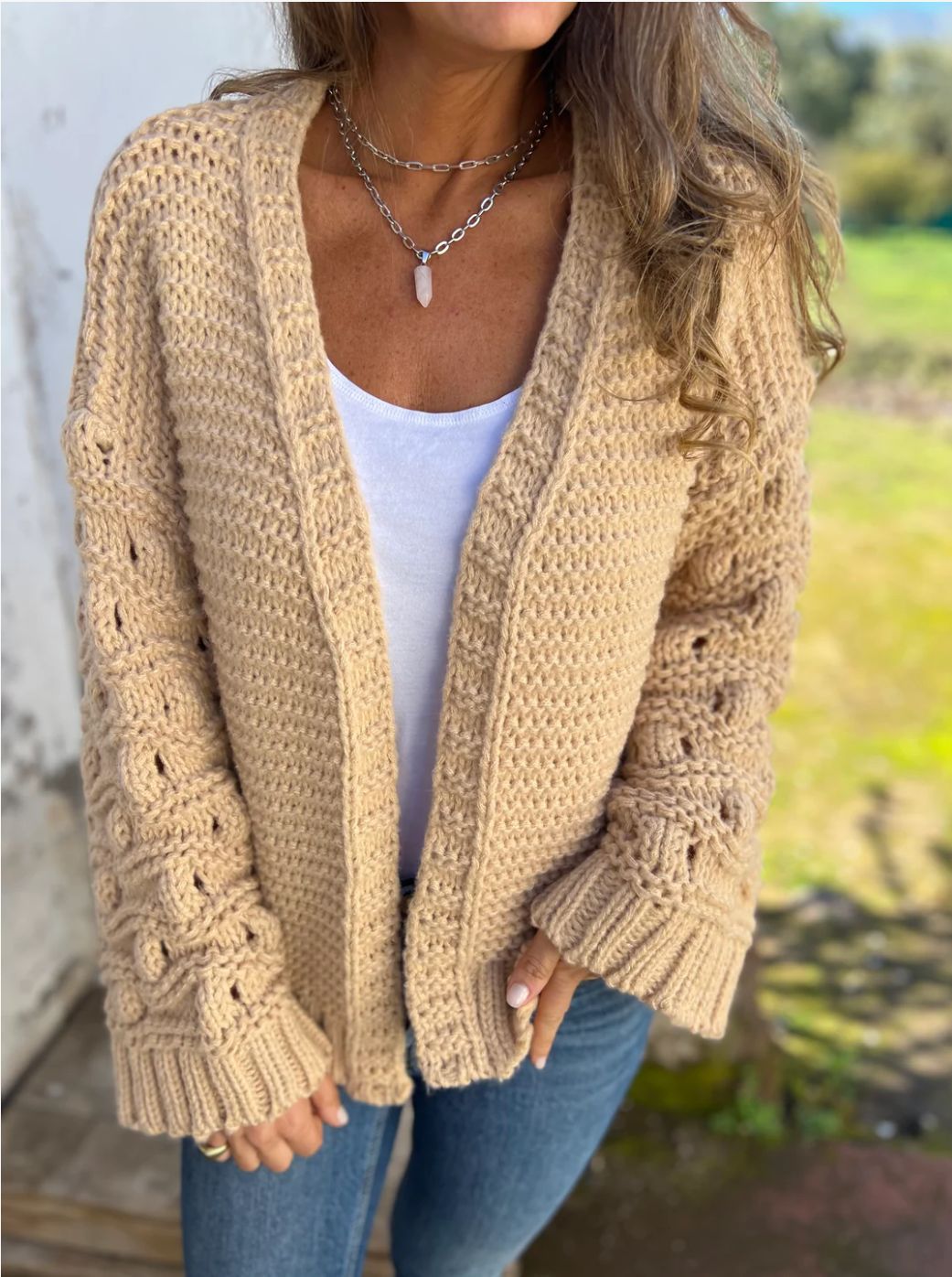 Chama™ | Eleganter Einfarbiger Wollcardigan