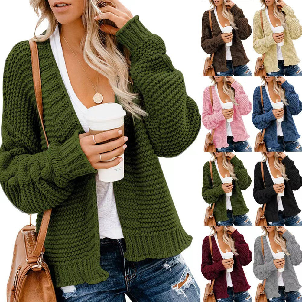 Chama™ | Eleganter Einfarbiger Wollcardigan