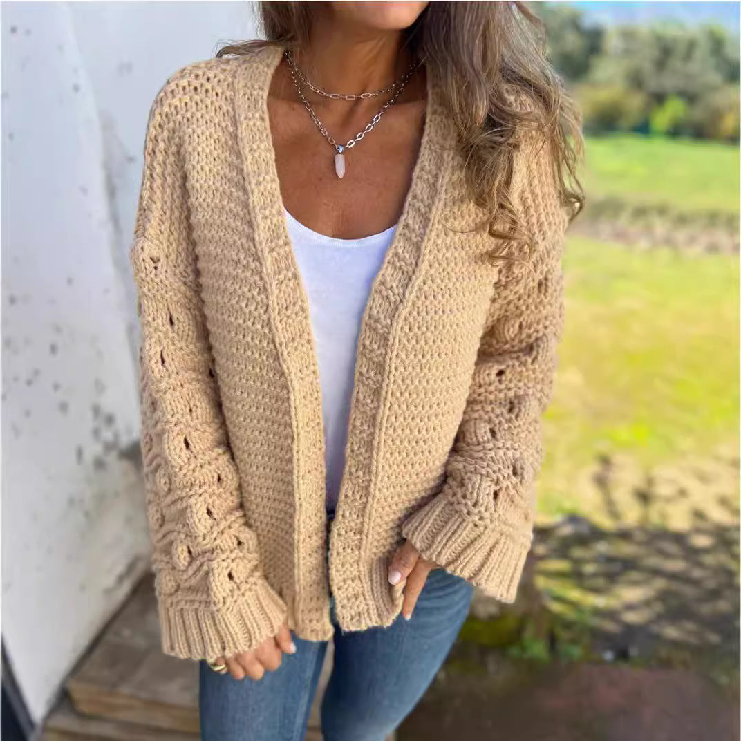 Chama™ | Eleganter Einfarbiger Wollcardigan