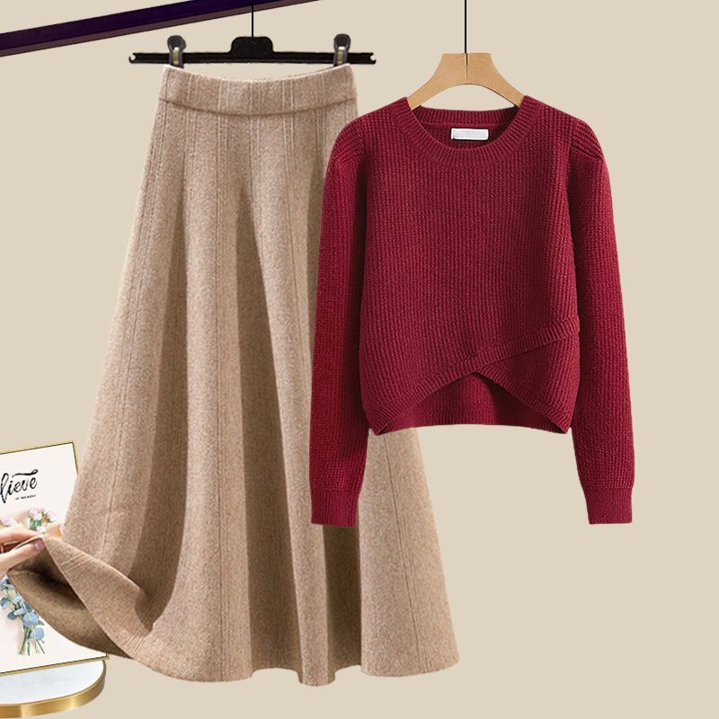 Anne™ | Elegantes Strick-Ensemble mit Pullover und Rock