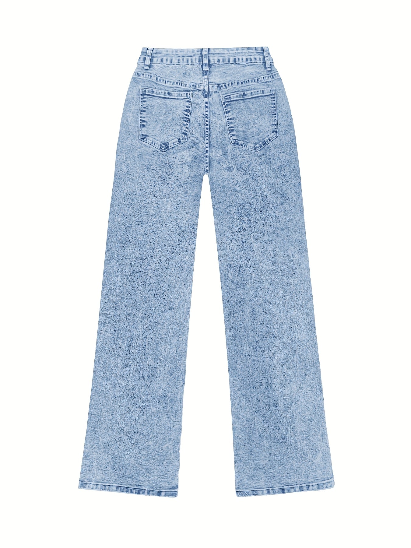 Elia™ | Damen Jeans mit weitem Bein und elastischem Material