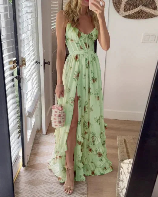 Sonja™ | Elegantes Midi-Kleid mit Blumenmuster