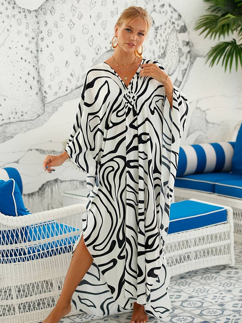 Trinity™ | Elegantes Tropical-Kleid aus Baumwolle und Bambus