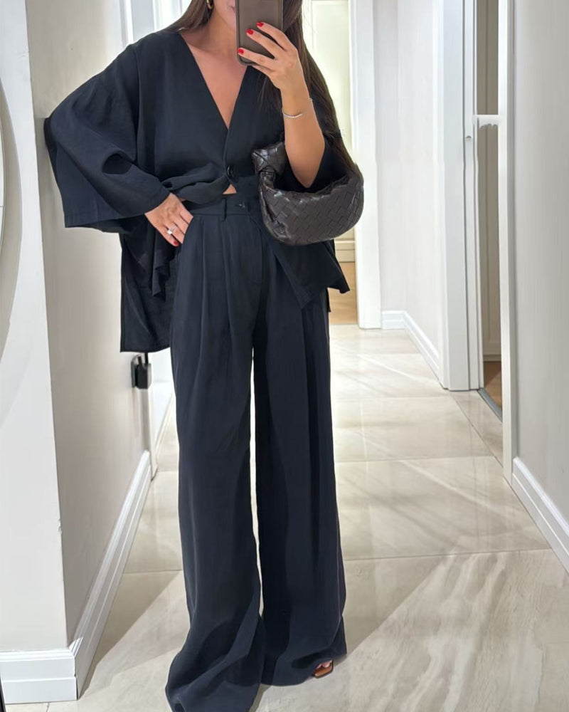 Mélanie™ | Elegantes, lässiges Set aus leichtem Stoff