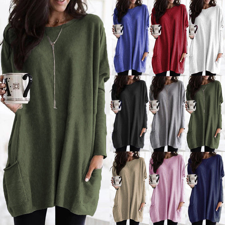 Edandi™ | Eleganter Baumwollpullover mit Taschen