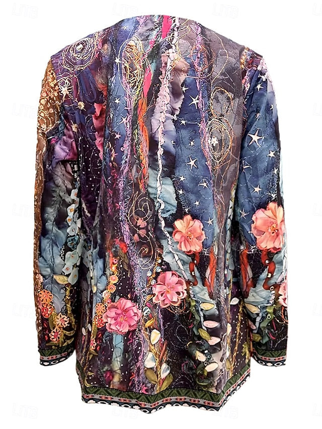 Livia™ | Vintage Casual Blume Bedruckte Jacke