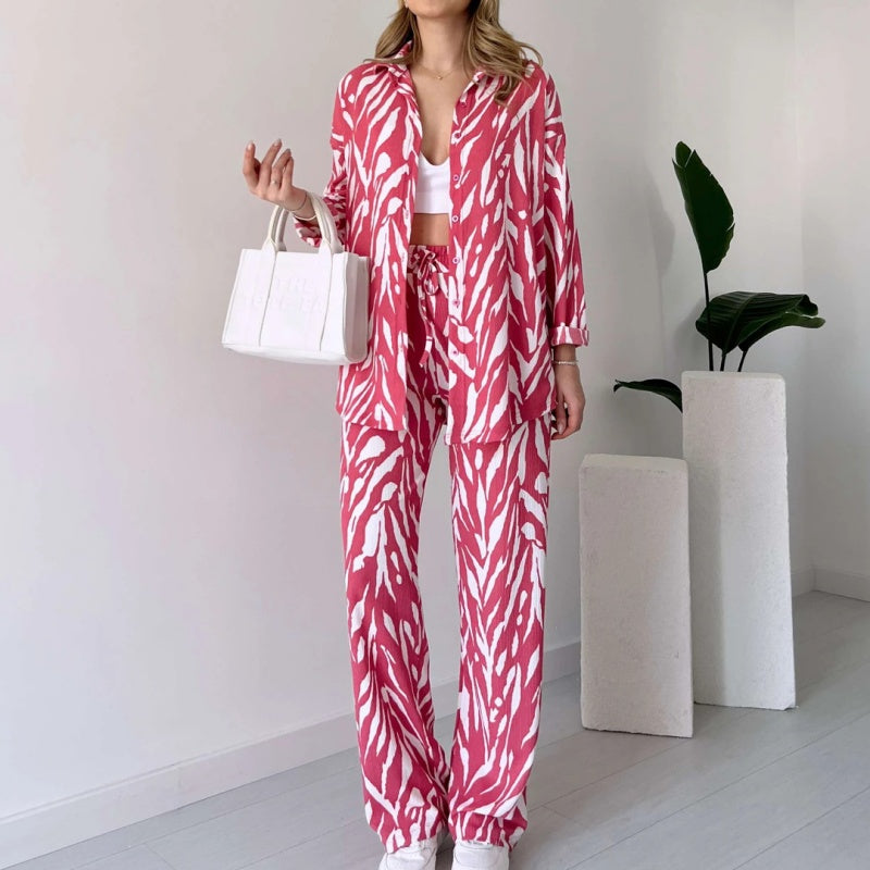 Ahri™ | Schickes Zebra-Druck Ensemble