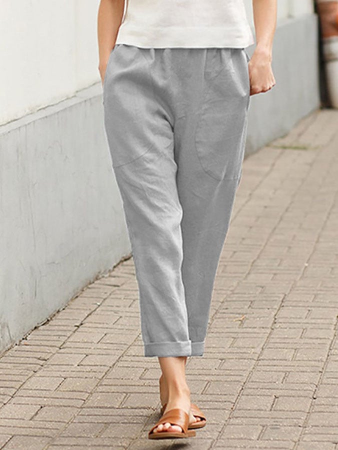 Quinn™ | Elegante Freizeit-Hose aus Baumwolle