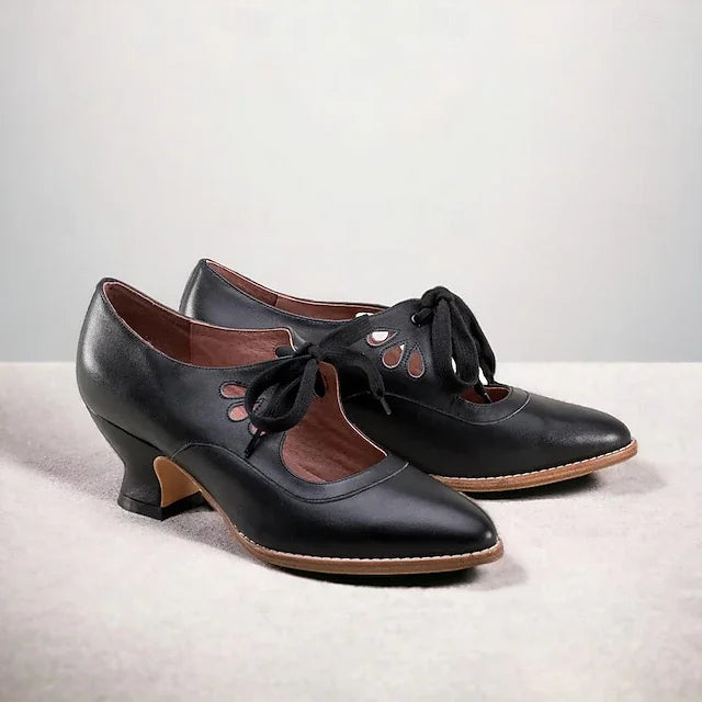 Lilly™ | Elegante Vintage-Lederabsätze