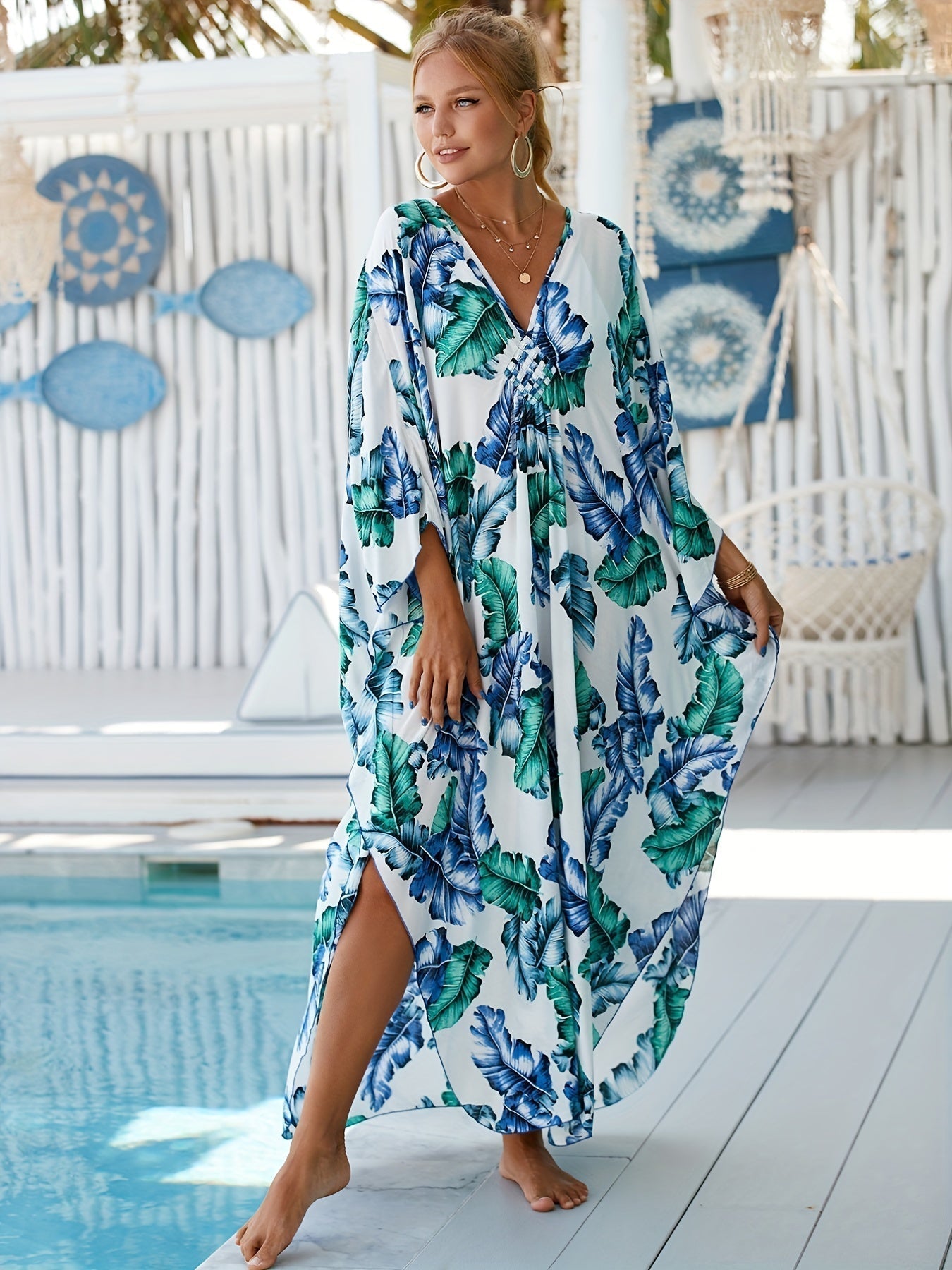Isla™ | Elegantes Tropenkleid aus Baumwolle und Bambus