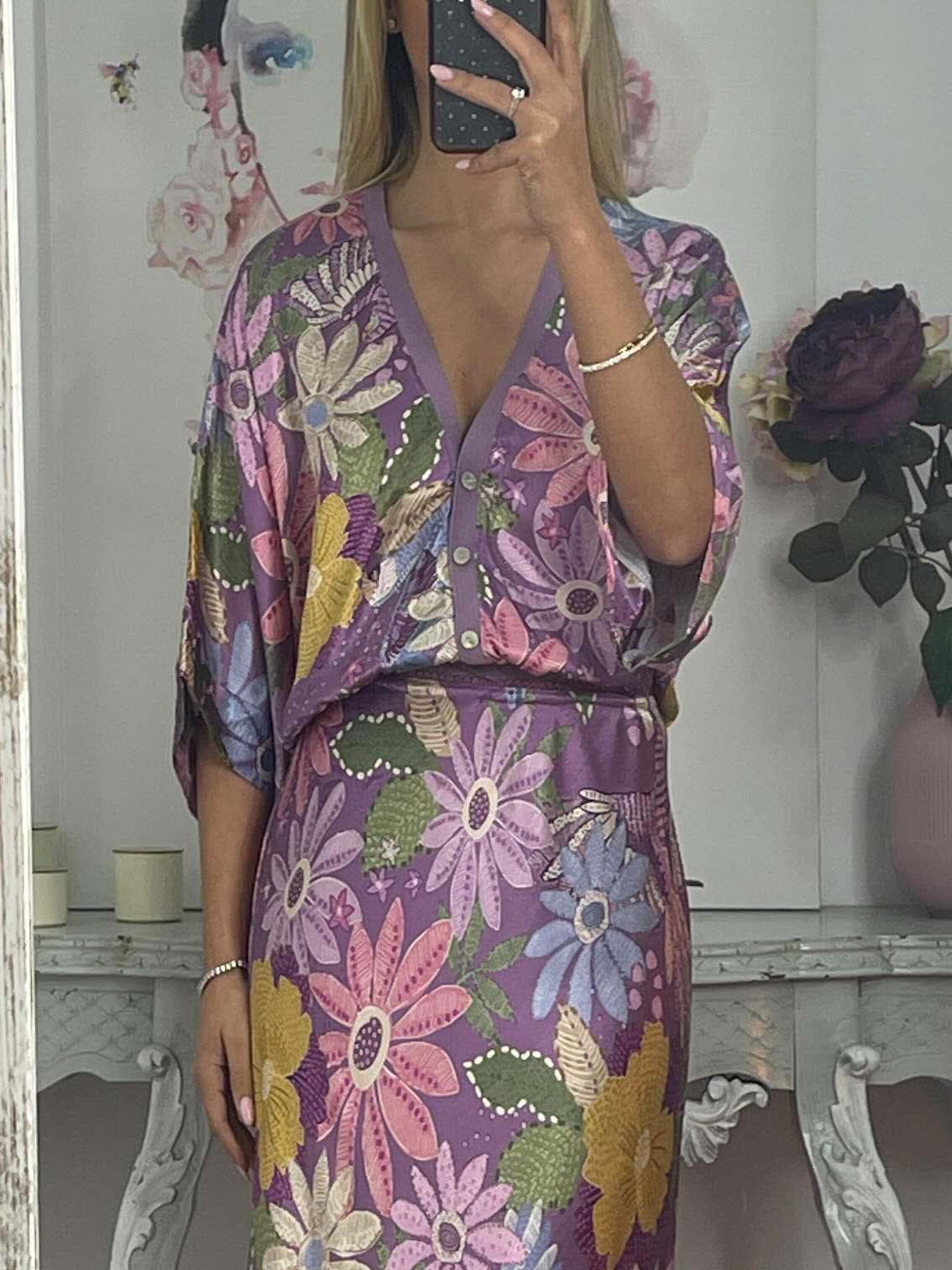 Usha™ | Elegantes Kleid mit floralem Muster