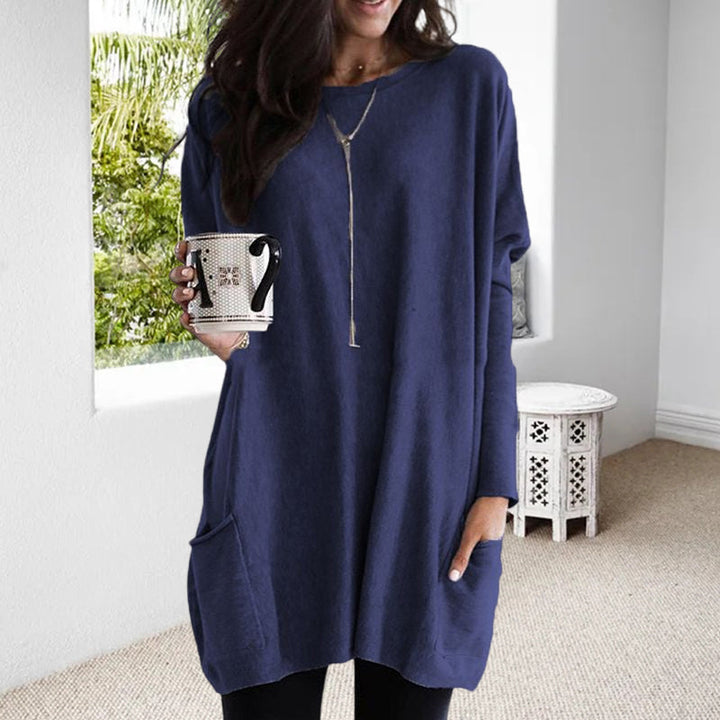 Edandi™ | Eleganter Baumwollpullover mit Taschen