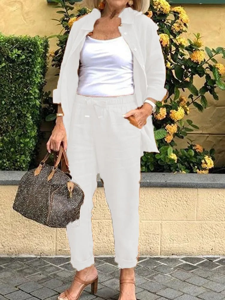 Henna™ | Elegantes und Bequemes Leinen Ensemble