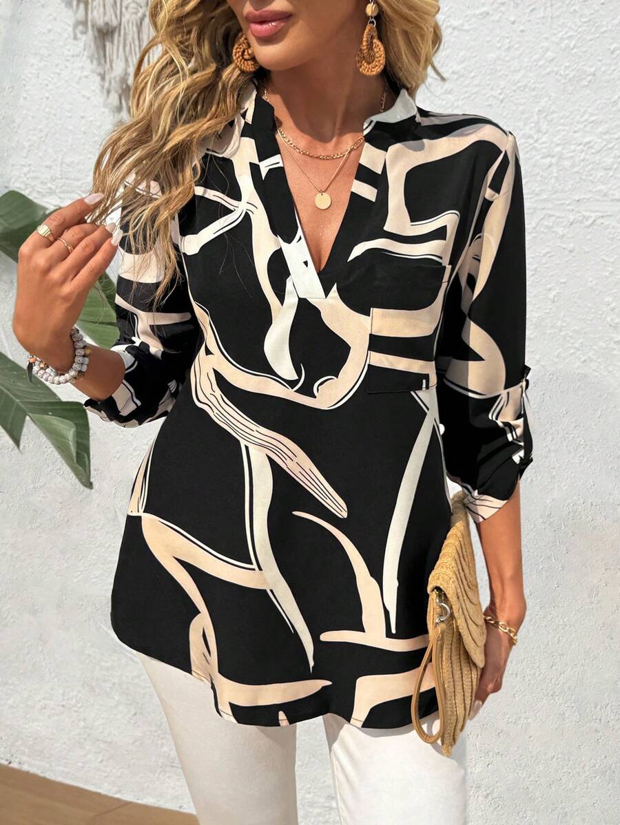 Emery™ | Elegante Blumenbluse