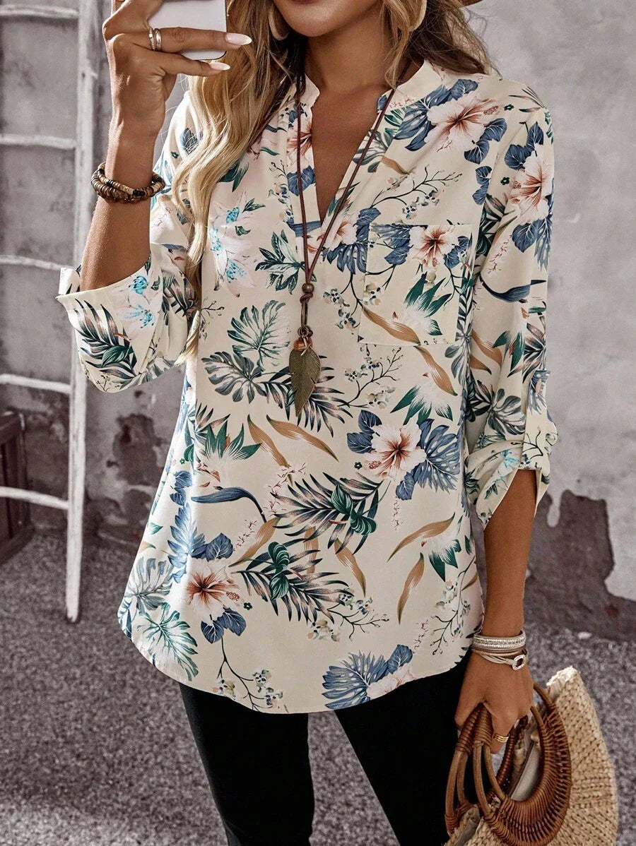 Emery™ | Elegante Blumenbluse