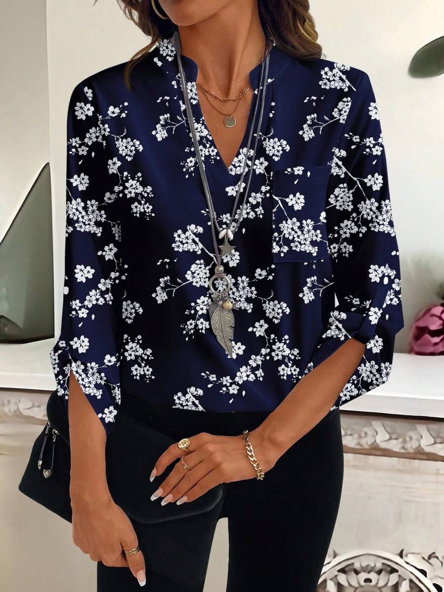 Emery™ | Elegante Blumenbluse