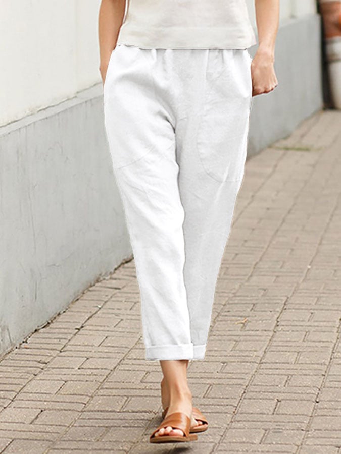 Quinn™ | Elegante Freizeit-Hose aus Baumwolle