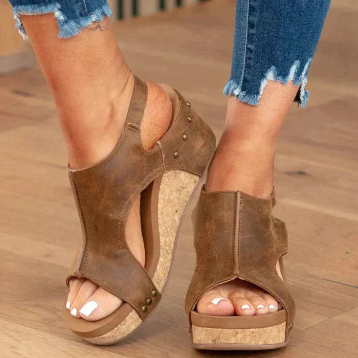 Astrid™ | Elegante und bequeme Keilabsatzsandalen