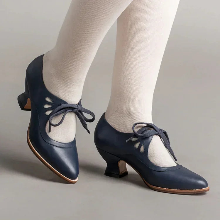 Lilly™ | Elegante Vintage-Lederabsätze
