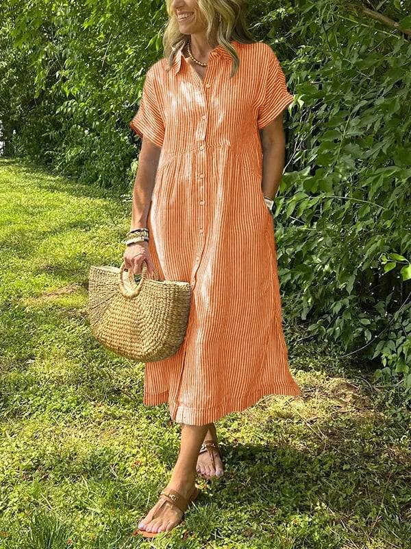 Aglyn™ | Elegantes Maxikleid aus Baumwolle