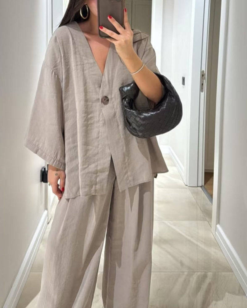 Mélanie™ | Elegantes, lässiges Set aus leichtem Stoff