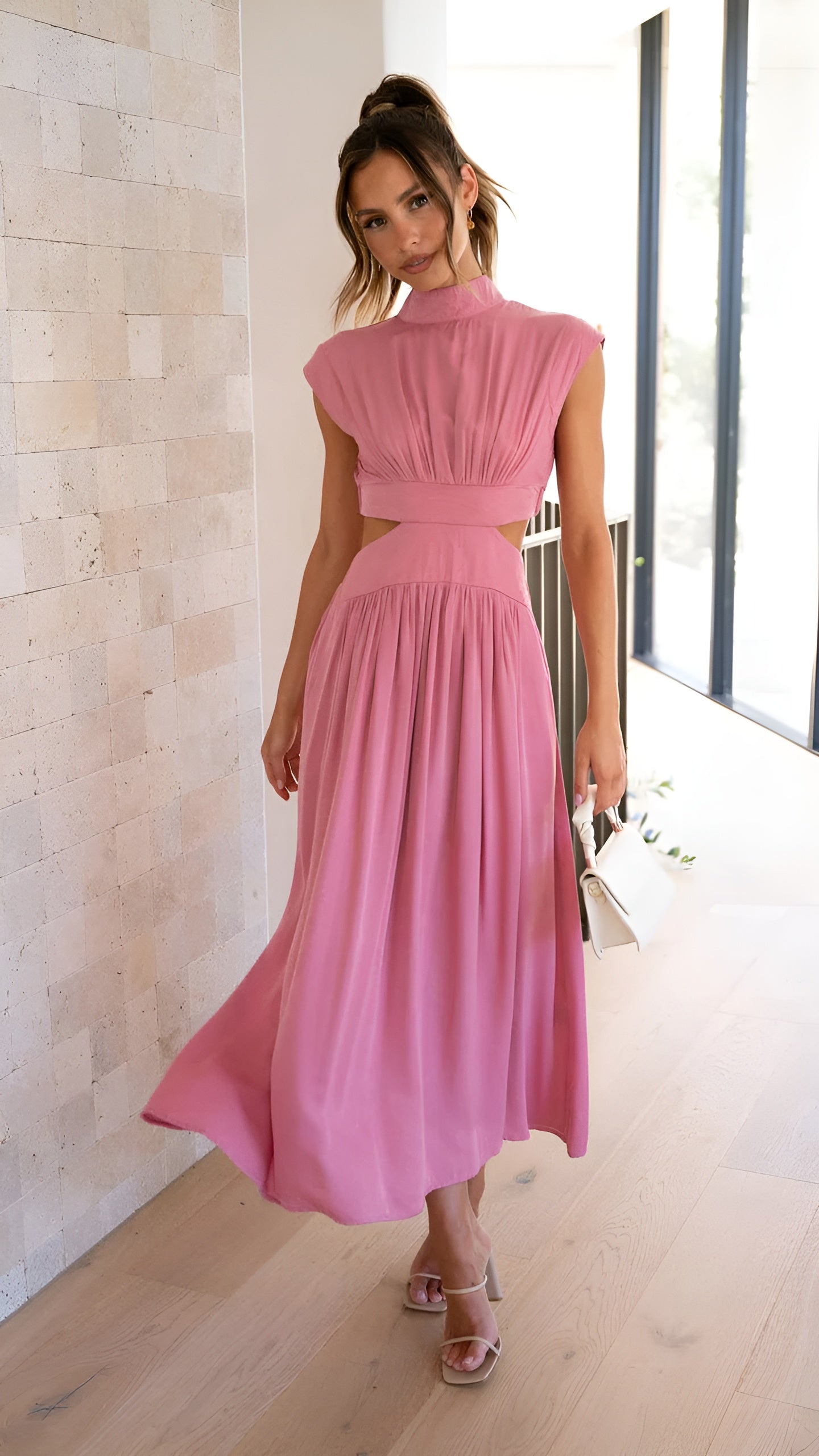 Blaise™ | Elegantes Langkleid aus fließendem Stoff