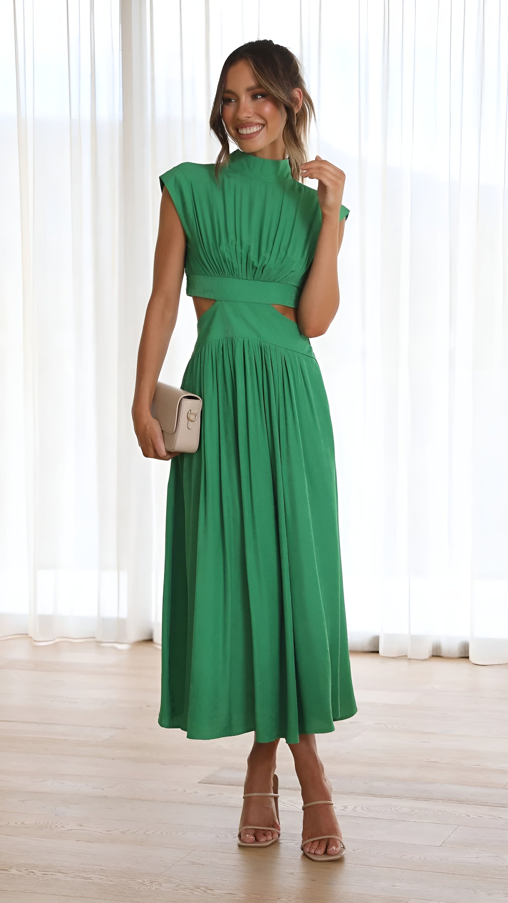Blaise™ | Elegantes Langkleid aus fließendem Stoff