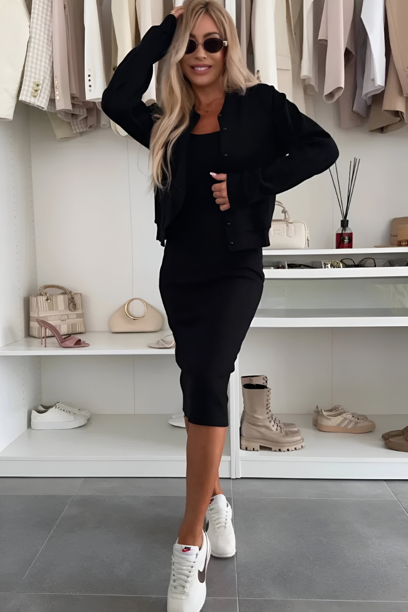 Manon™ | Elegantes Midi-Kleid & Jacke