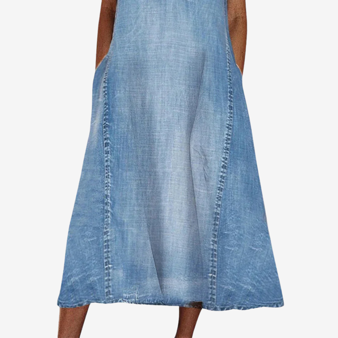 Betty™ | Elegantes Midi-Kleid aus Denim