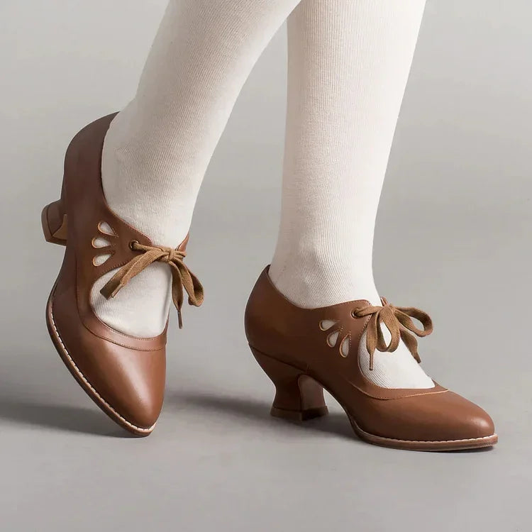 Lilly™ | Elegante Vintage-Lederabsätze