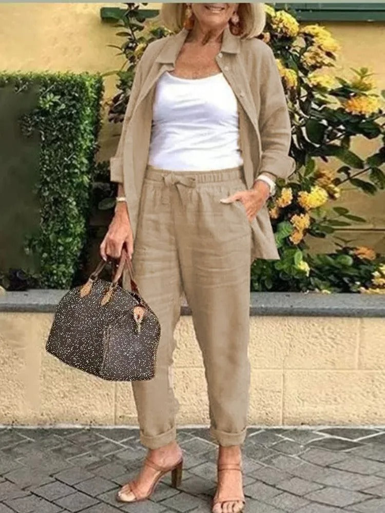 Henna™ | Elegantes und Bequemes Leinen Ensemble