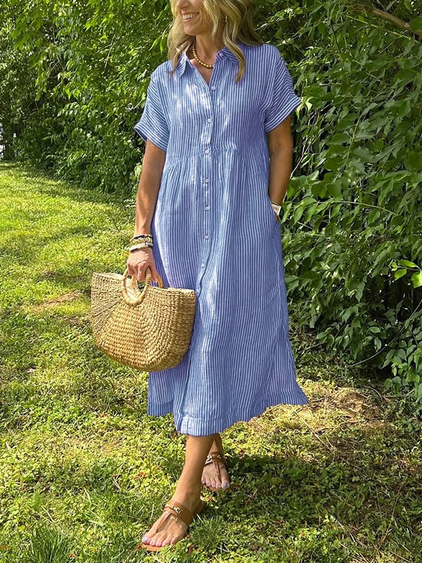 Aglyn™ | Elegantes Maxikleid aus Baumwolle